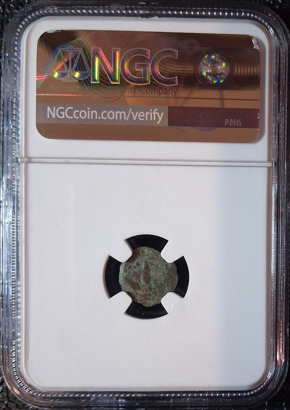 Widows Mite NGC Certified Judean Prutah 103-76 BC Alexander Jannaeus