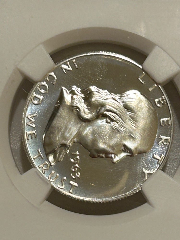 1963 Proof Franklin Silver Half Dollar NGC PF68 Cameo