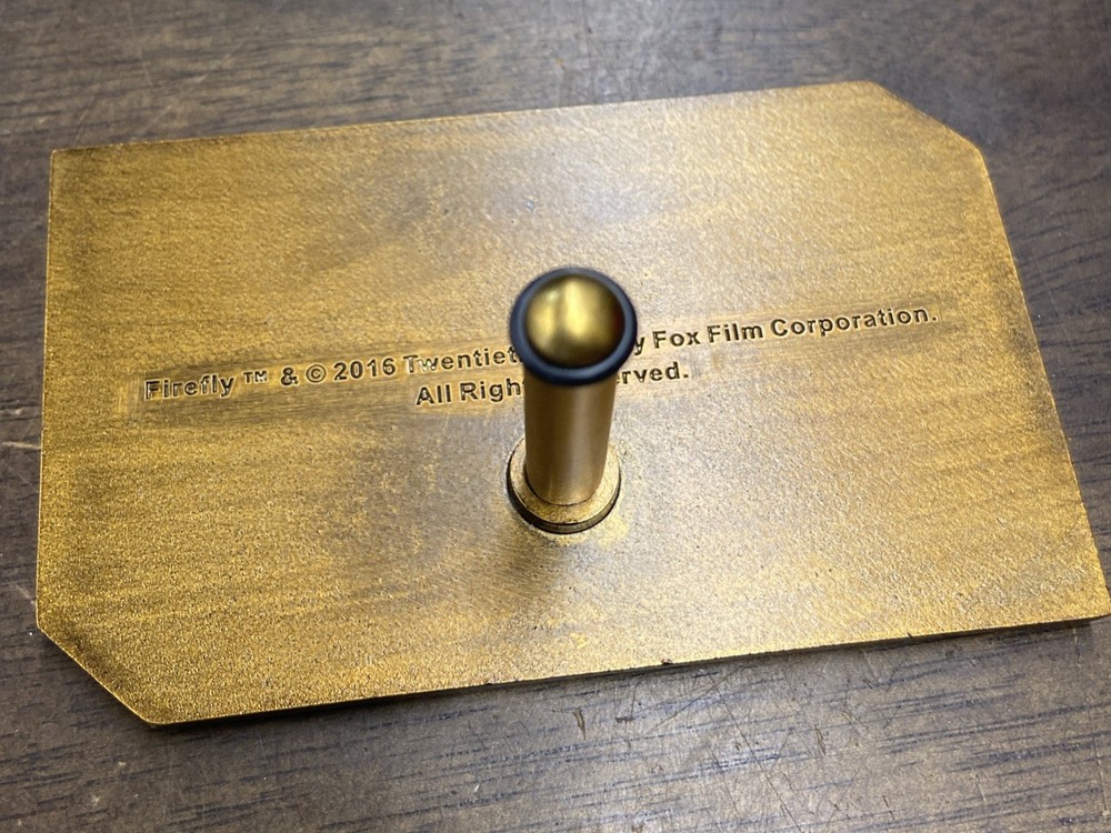 Loot Crate Firefly Serenity Bridge Dedication Plaque 2016