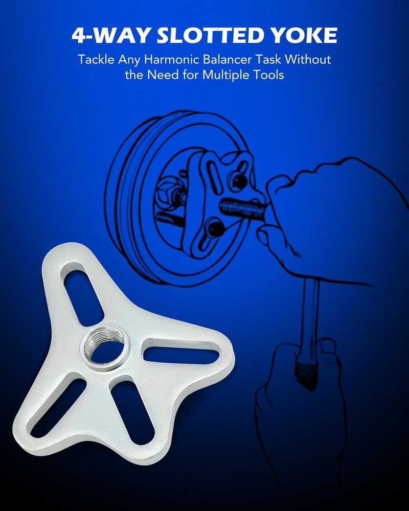 Orion Motor Tech Harmonic Balancer Puller Kit, 49pc Power Steering Black