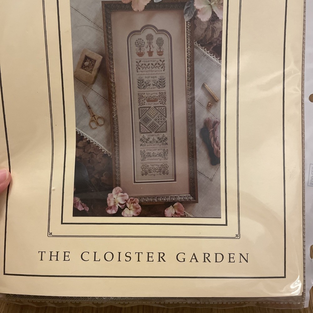 The Cloister Garden Drawn Thread Needlework Kit Bee Charm Threads