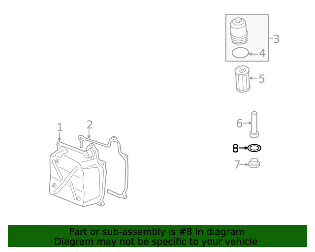 Genuine Volkswagen Drain Plug O-Ring N-043-809-2
