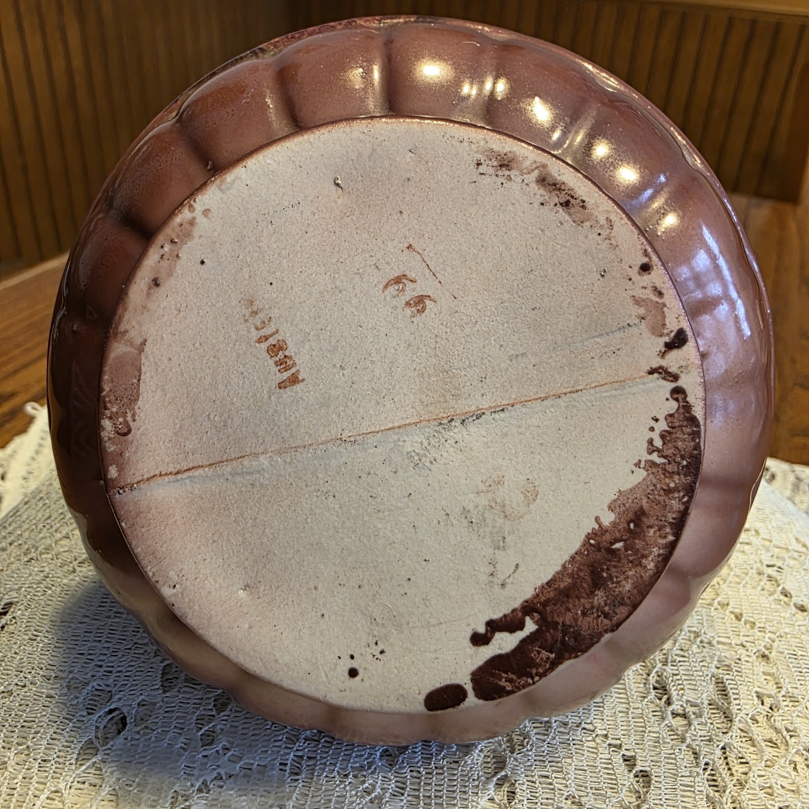 Antique Victorian Porcelain Squat Bud Vase 2 Handled Austria Portrait Vintage