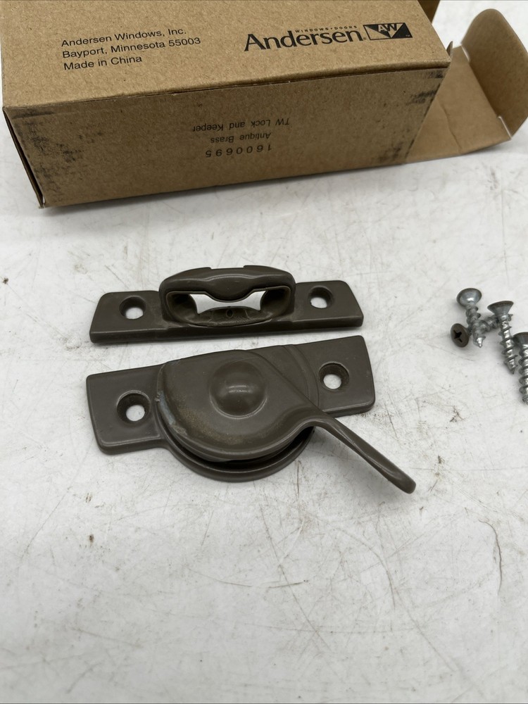 Andersen Window Sash Lock Latch Keeper 9069432 Stone Traditional Kit