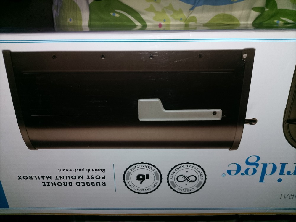 Architectural Mailboxes - Cambridge - Black Post Mount Mailbox