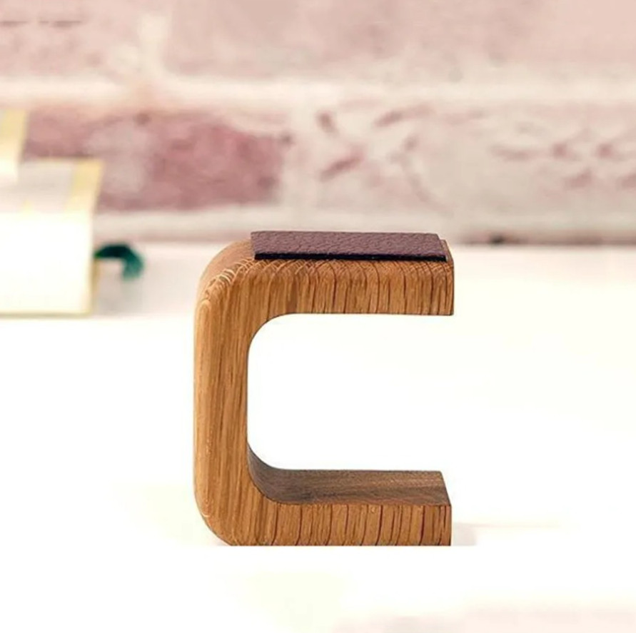 1pc Solid Wood Watch Holder Display Stand Bracelet Ring Organizer - NEW