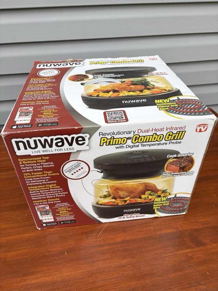 NuWave Countertop Grill Oven Combo With Smart Temperature Probe