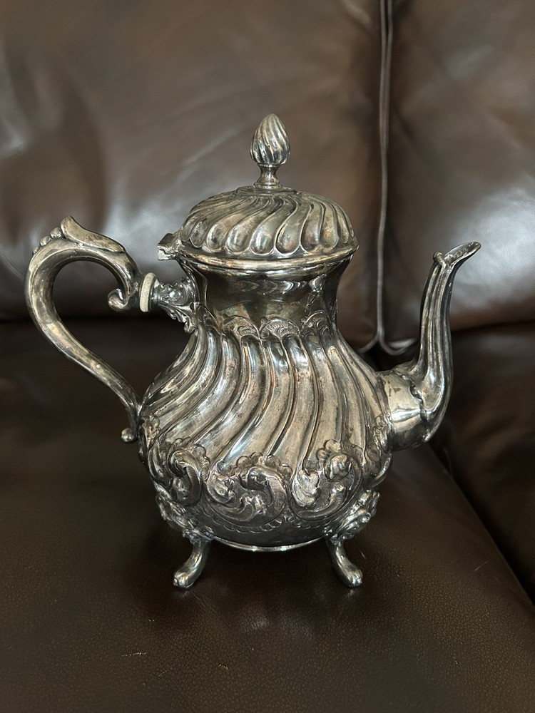 Antique Tea Pot Marked EPBM English Electro Plated