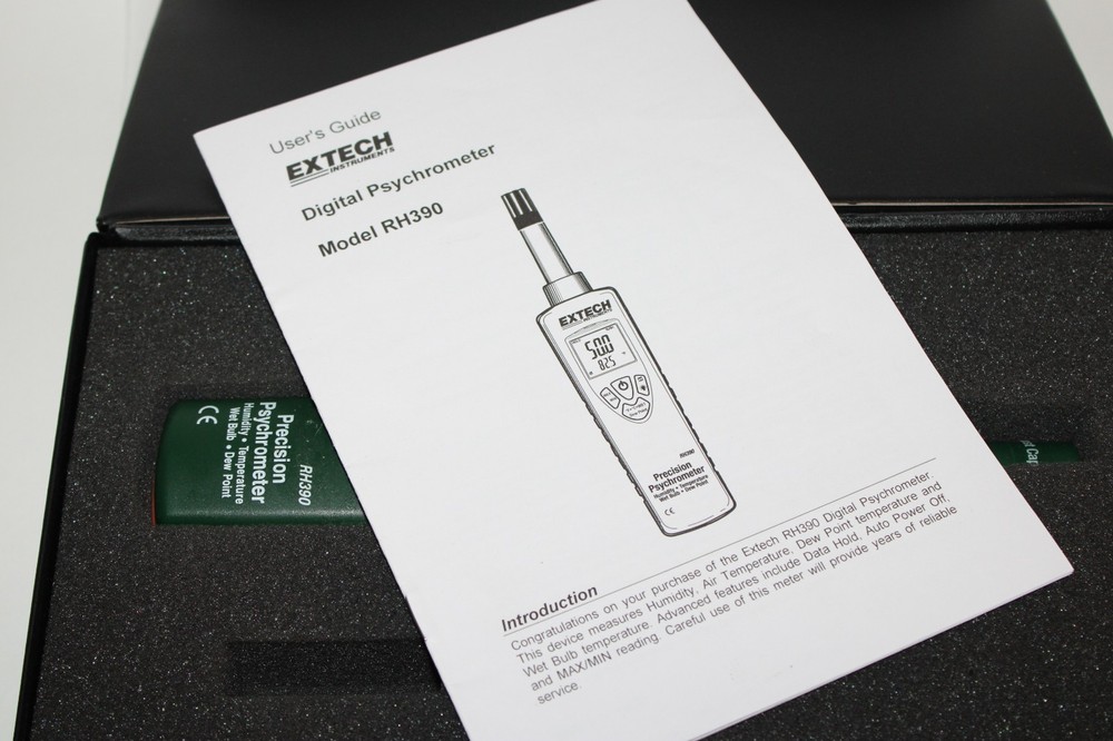 Extech RH390 Precision Hygro Thermometer Psychrometer