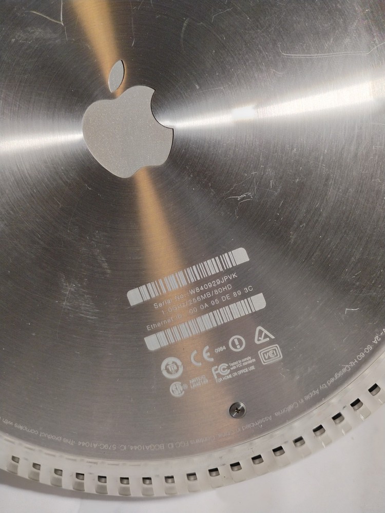 Vintage Apple iMac 2003 Computer Powers On Tested As Is