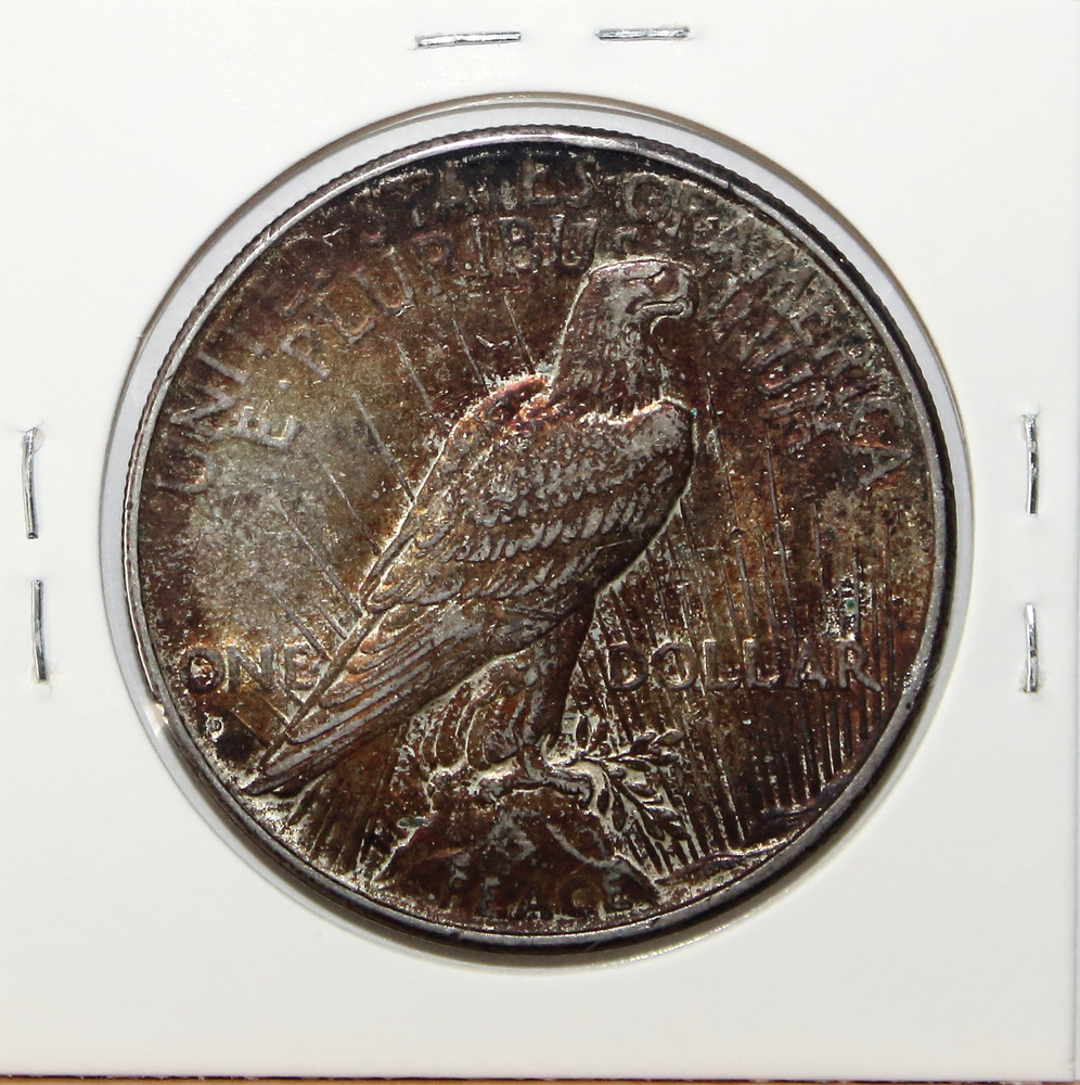 1934 D US Peace Silver Dollar $1 AU About Uncirculated