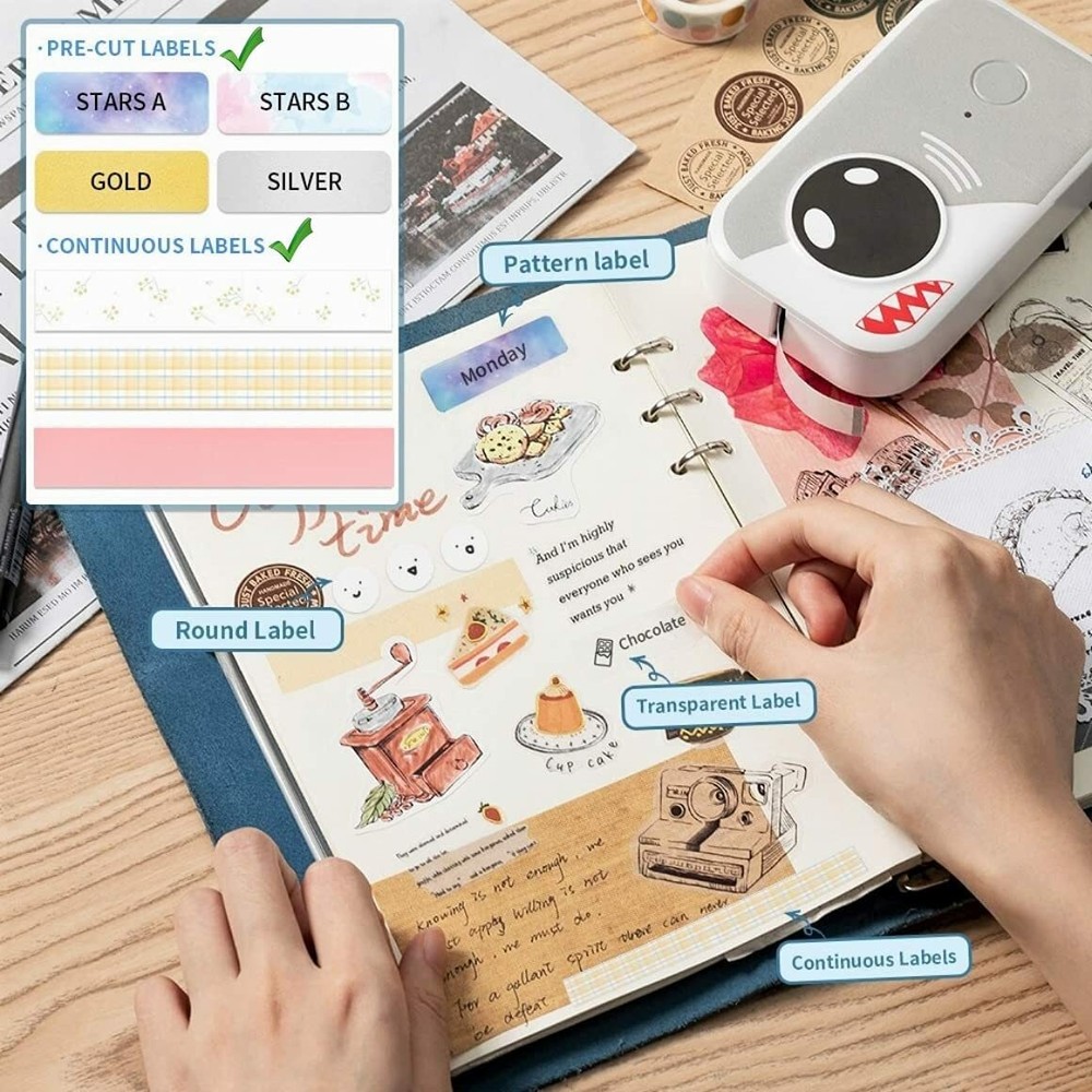 Upgrade D30 Pocket Bluetooth Label Maker Machine Direct Thermal Sticker Printer