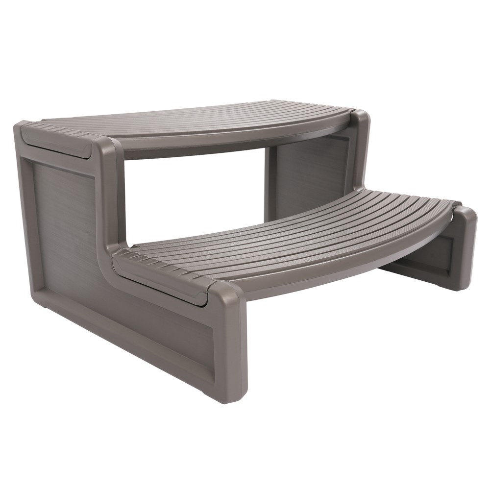 Outdoor Polypropylene Multi Purpose Spa and Hot Tub Handi-Step Step, Carbon Gray