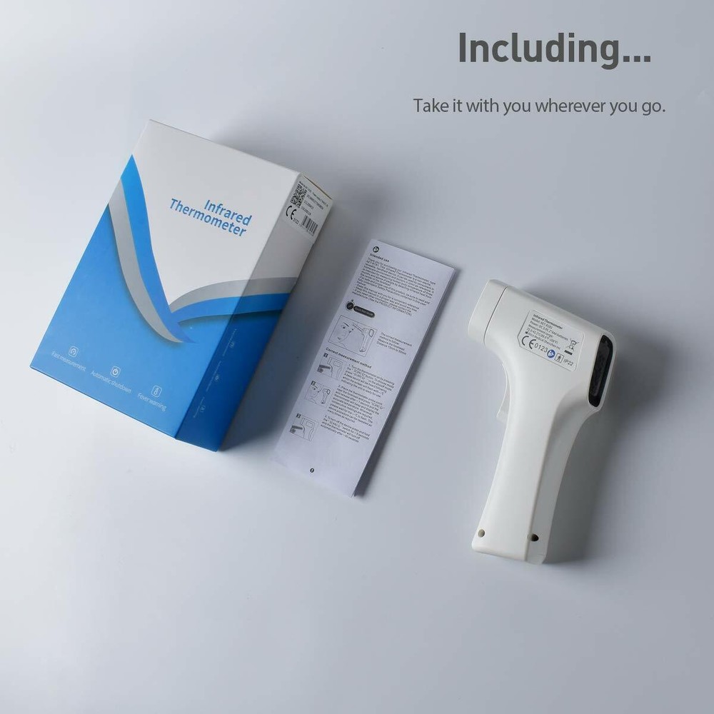 Forehead Thermometer, Non-Contact Infrared Thermometer White