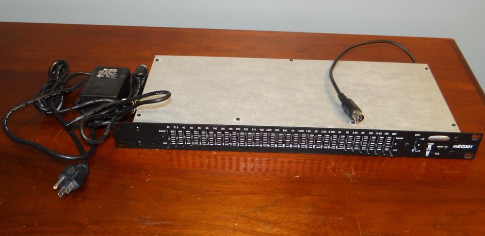 Biamp mEQ-301 Micro Graphic Equalizer with power adapter.