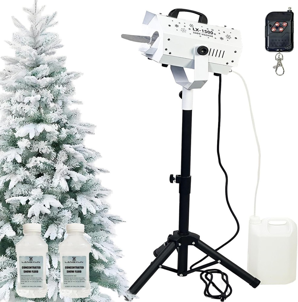 Professional Snow Machine with Remote Control & Adjustable Output Options