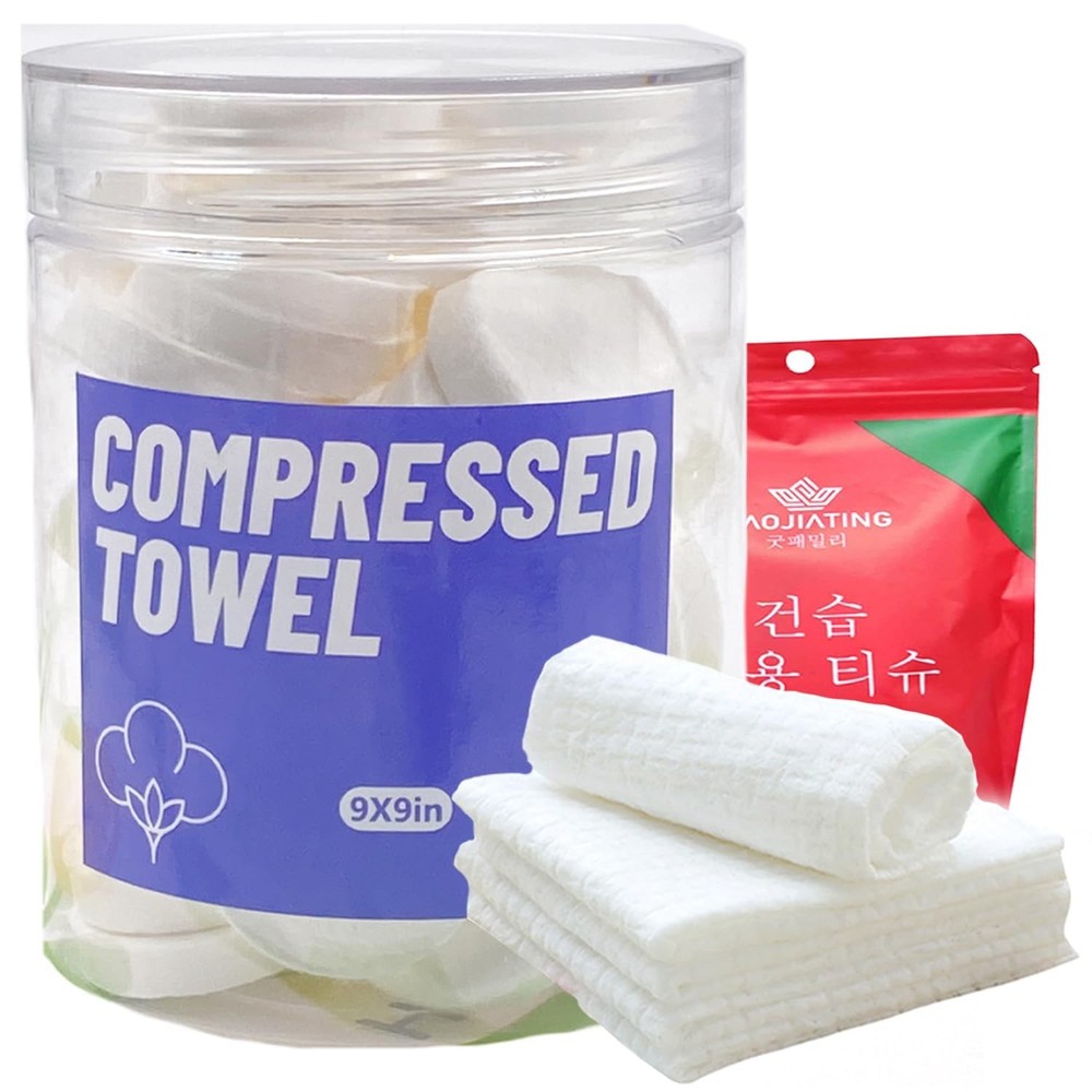 40PCS Compressed Towels,Mini Compressed Towel, Disposable Face Compressed Tow...