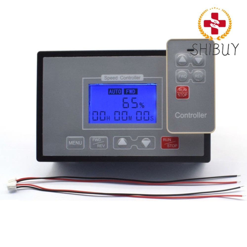 10-55V 60A Speed Controller PWM DC Motor Timing Reversible Remote Control LCD