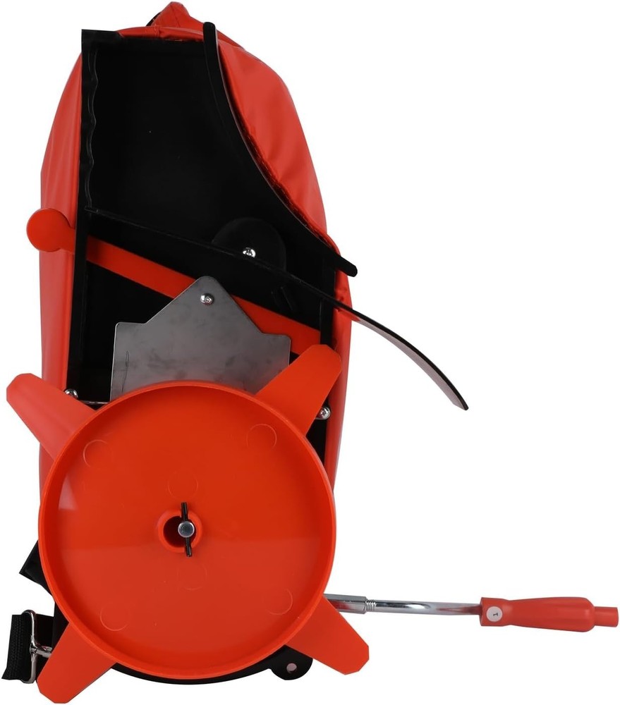 Efficient Handheld Bag Seeder Spreader with Rear Baffle for Easy Element Control