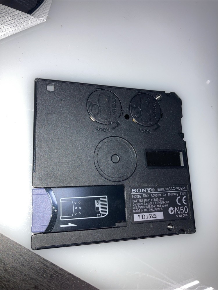 Sony MSAC-FD2M Floppy Disk Adapter for Memory Stick with disc & manual