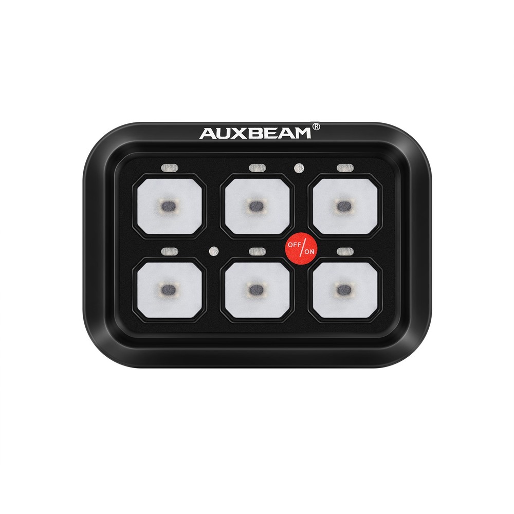 Auxbeam 6 Gang Switch Panel BC60 Universal LED Circuit Control Box Relay System