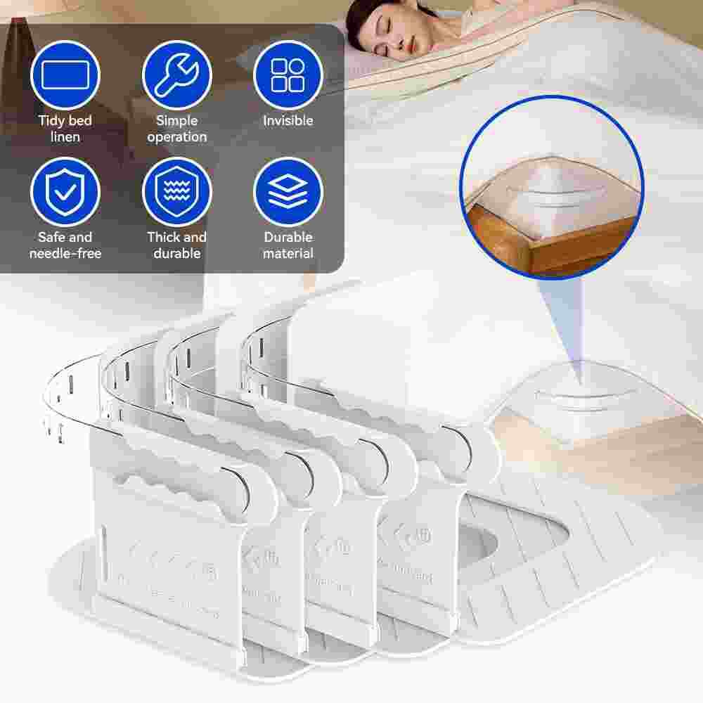 Lock Sheet Holders Keep Sheets Tight Heavy Duty Bed Sheet Holder Corner Fitted
