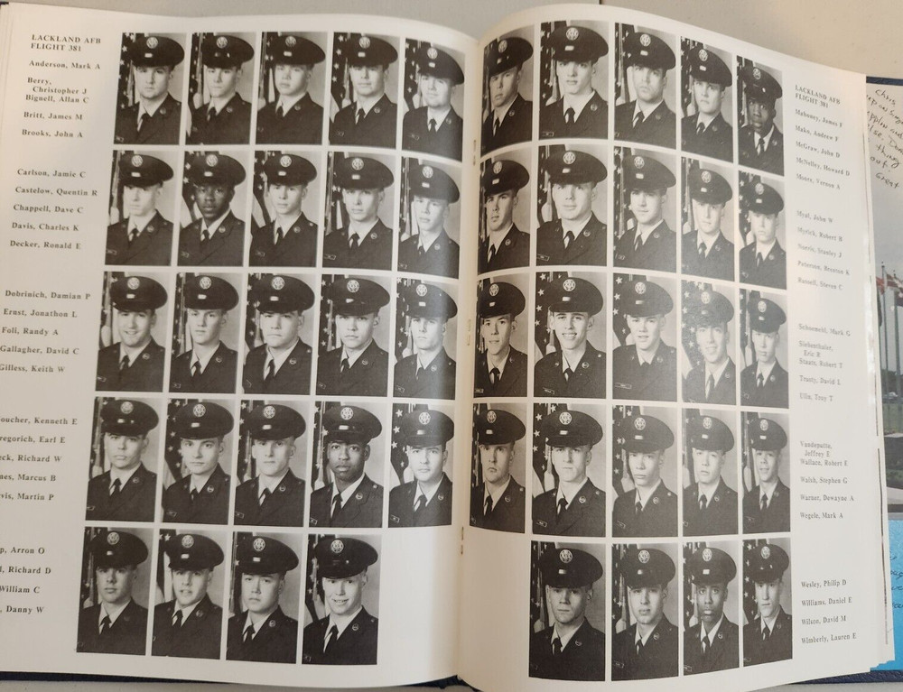 1980’s USAF Basic Military Training Yearbook Lackland Airforce Base