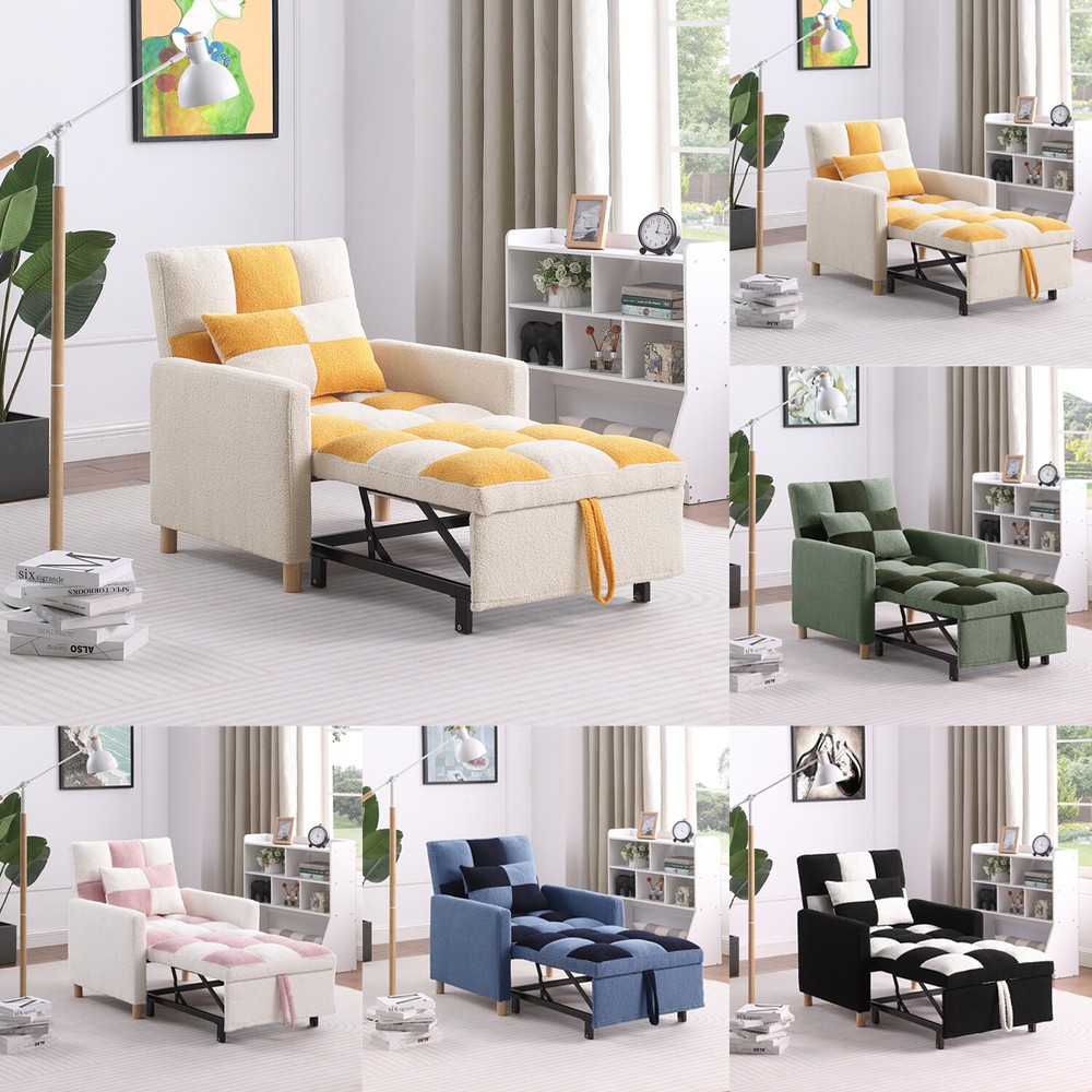 Convertible Sofa Bed Chair 3in1 Multi-Function Folding Recliner Sleeper Sofa US