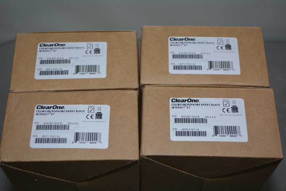 ^ Clearone 910-001-014-B Black Ceiling Microphone Array Kit #X4002