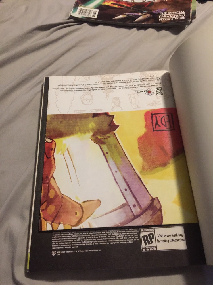 Scribblenauts GameCube Official Guide Strategy Book With Poster! Scribble Nauts