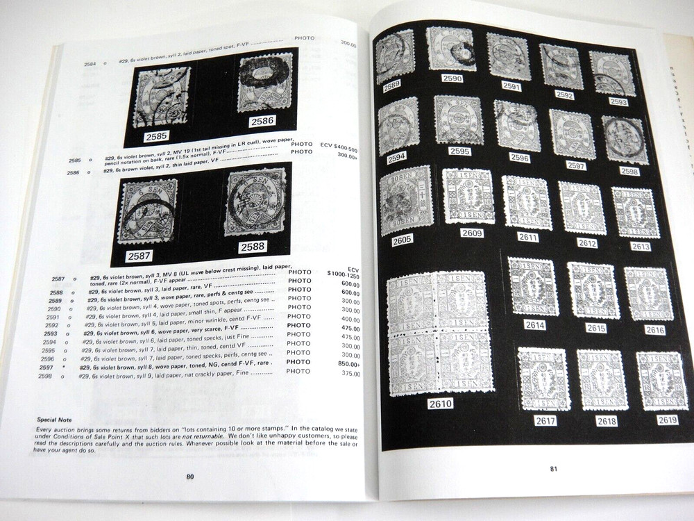 Wolffers Stamp Auction Catalog 1977 w Prices Realized Japan and Far East Samson