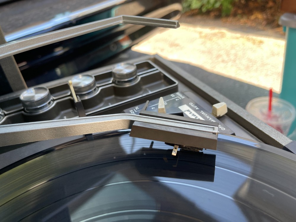 Sylvania Exponent 4/10 Solid State Garrard Record Player Turntable Tested Repair