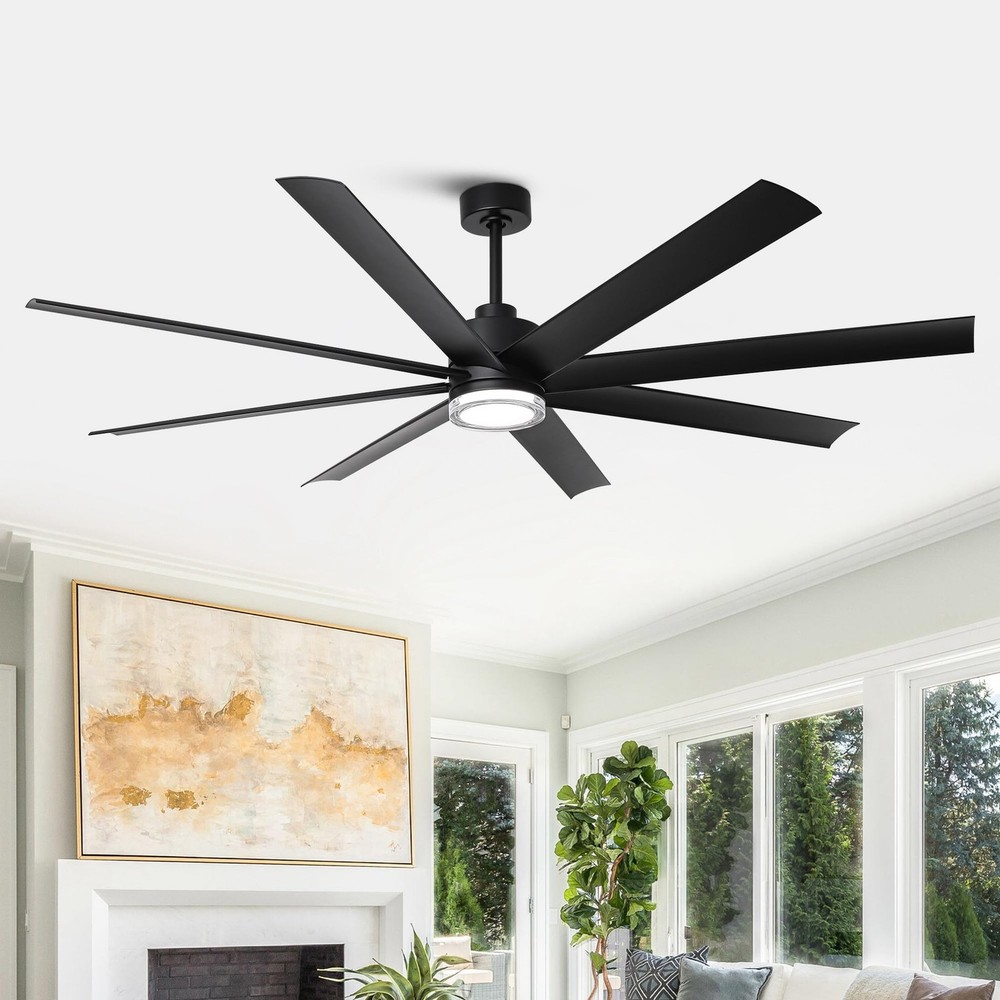 PARROT UNCLE 72" INDOOR INTEGRATED LED SMART CEILING FAN, - Scratch & Dent