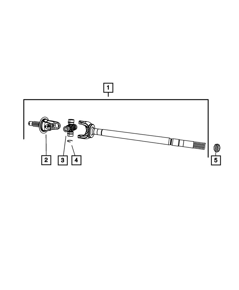 Genuine Mopar U-Joint Kit 68643842AA