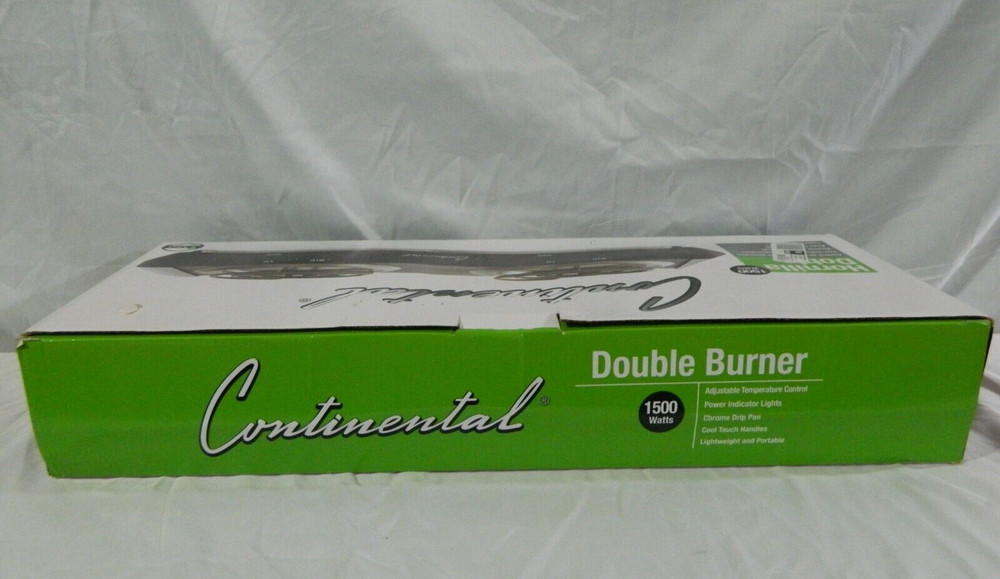 Continental Electric Double Burner Model CE23319 Cool Touch Handles