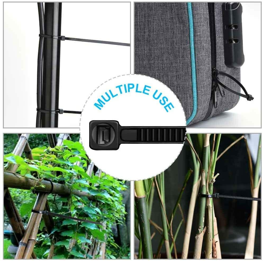 100Pcs 14" Cable Ties Heavy Duty 75LBS Ultra Nylon Wrap Wire Zip UV Resistant