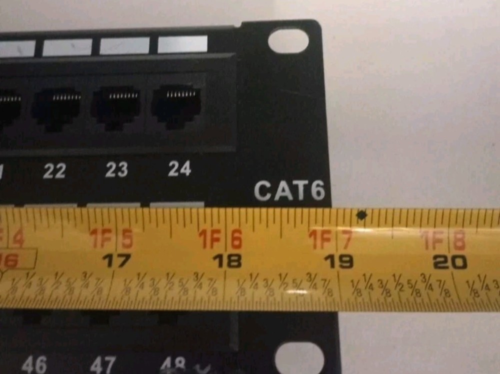 Manhattan Cat6 48 Port Patch Panel 19" Rack Mount Cat-6 Wire Management READ