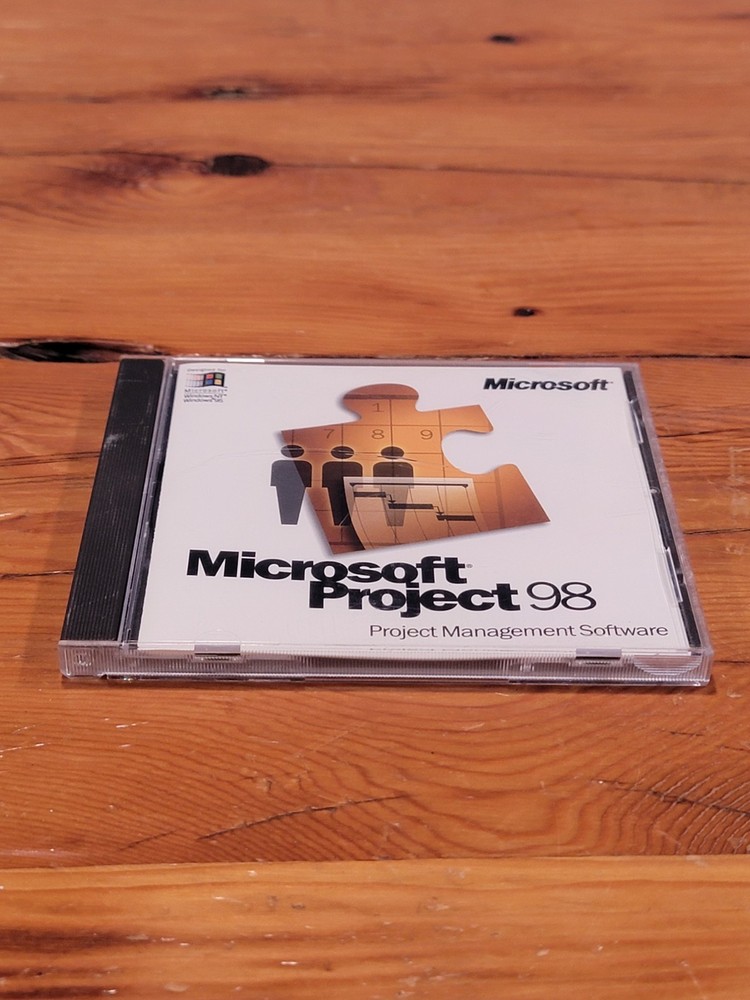 Microsoft Project 98 Project Management Software w/ CD Key