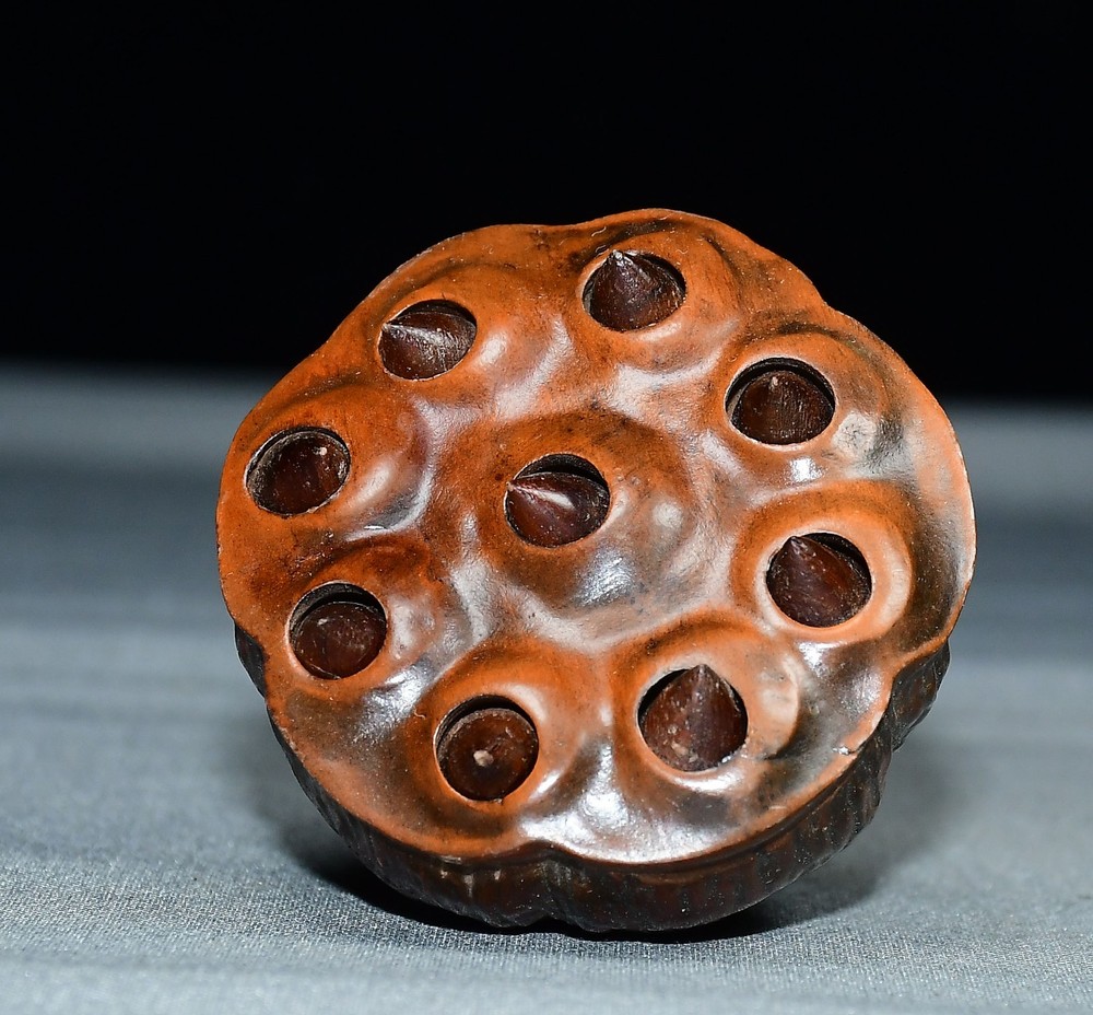 Exquisite Small Leaf Boxwood Lotus Canopy Handle