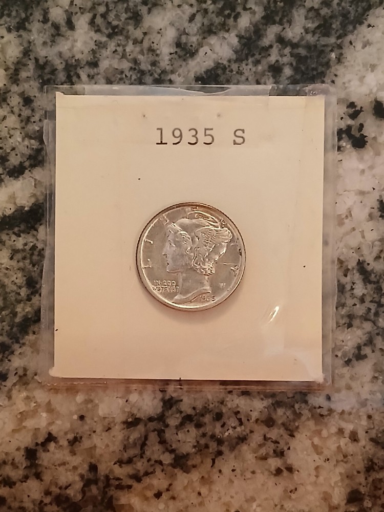 1935-s  MERCURY SILVER DIME