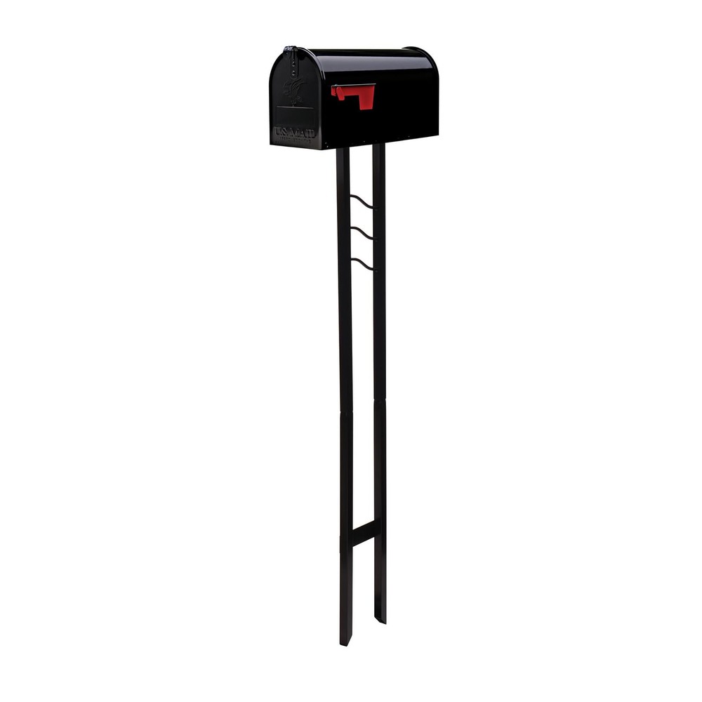 Architectural Mailboxes Mailbox to Go Galvanized Steel Mailbox and Post Kit, ...