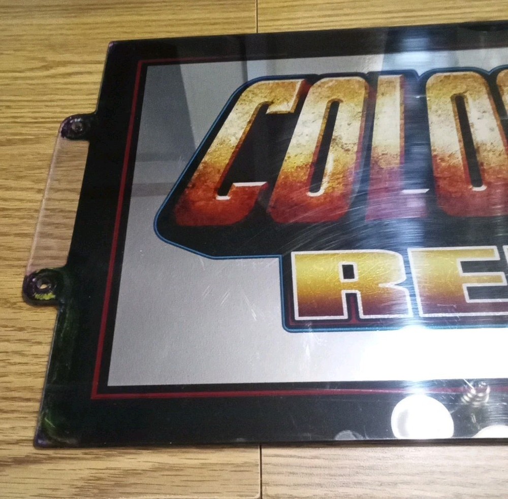 17" X 10" Plexiglass Colossal Reels Slot Machine Insert Rectangle Used