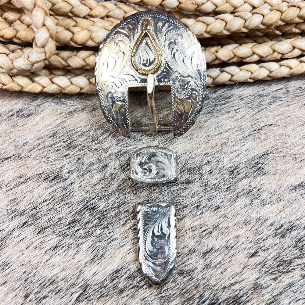 Bosal Silver Plated Buckle Set