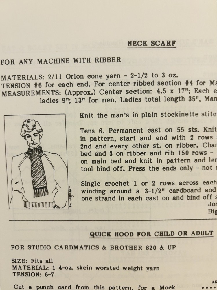 Vintage Knitting Machine Patterns (1984)