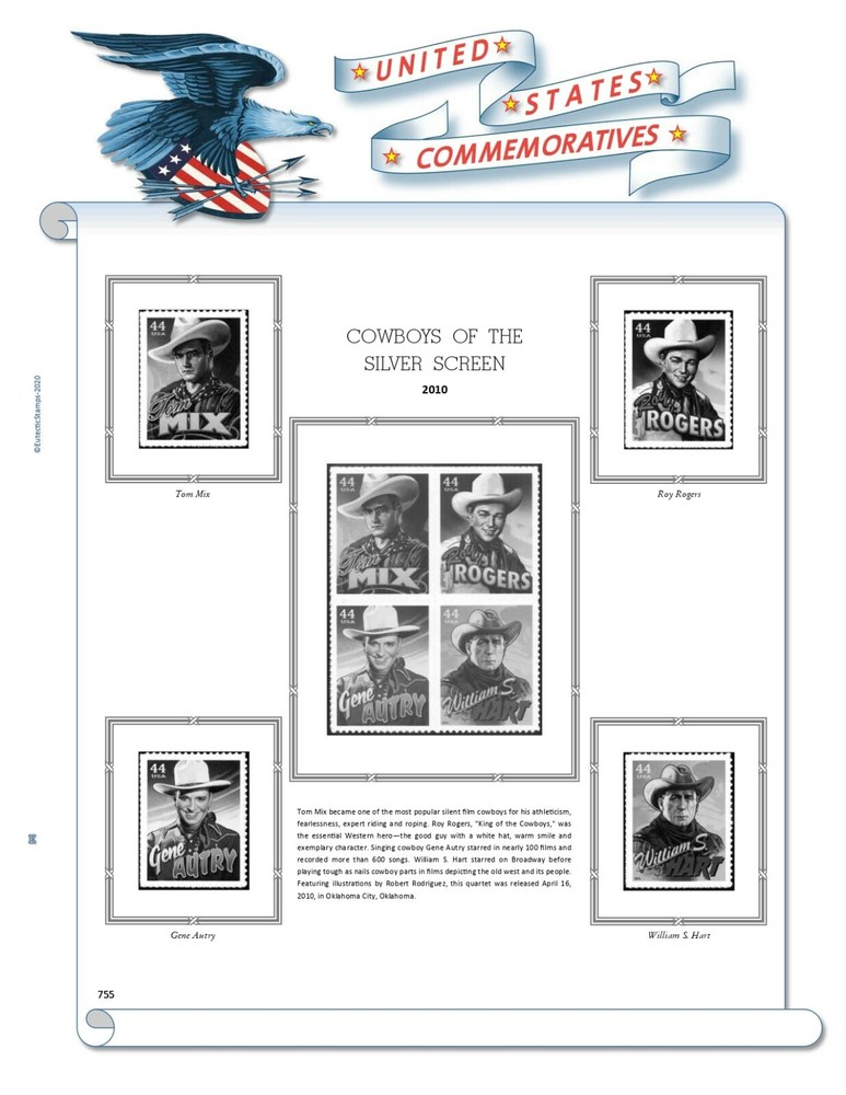 2010 U.S. Commemorative Singles COMPLETE Supplement (White Ace Alternative)