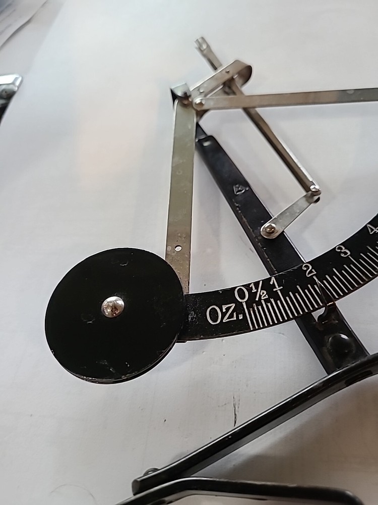 Vintage Postal Pendulum Desk Scale Missing Tray