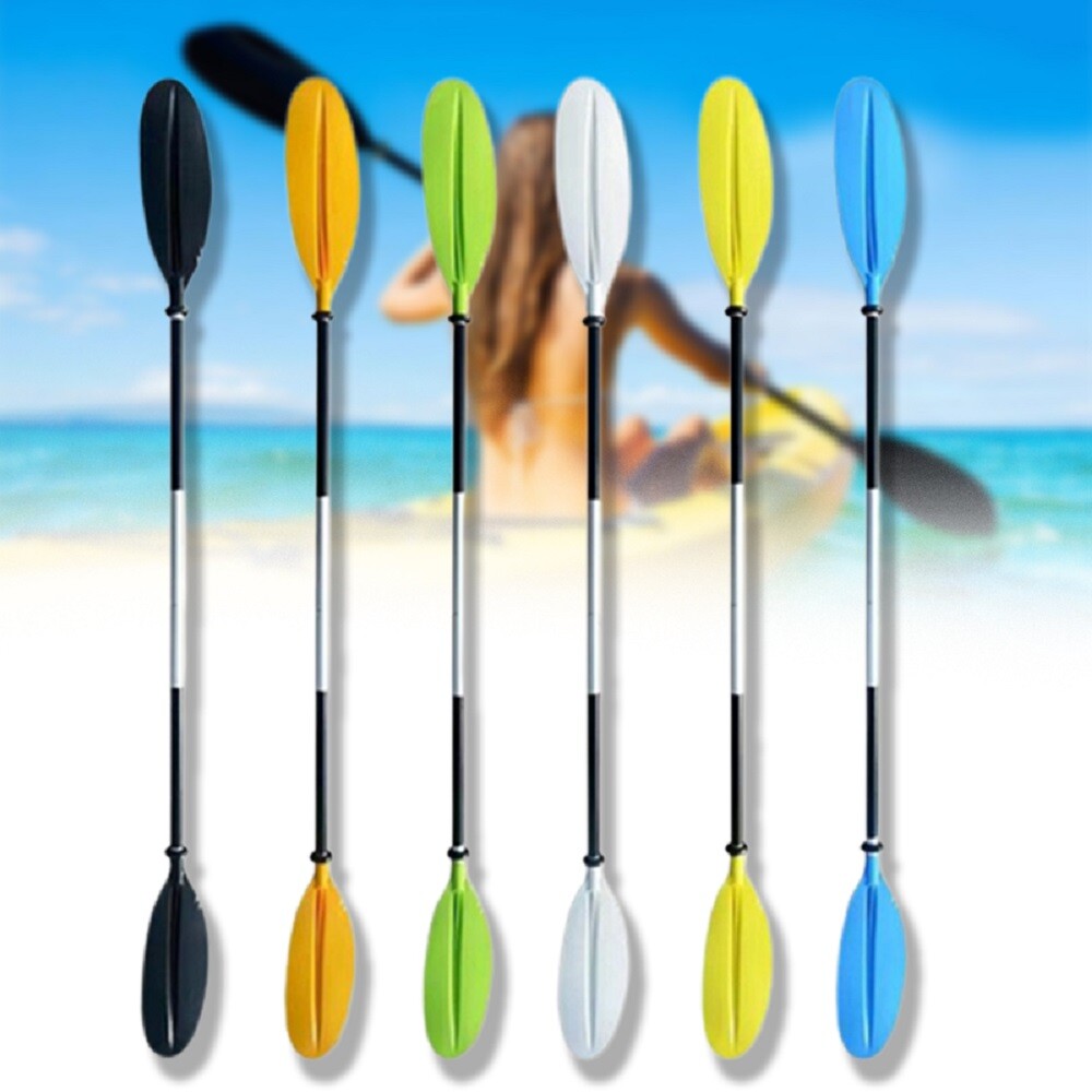 Aluminum Kayak Canoe Paddle Double-Ended Detachable 220cm Lightweight Afloat Oar