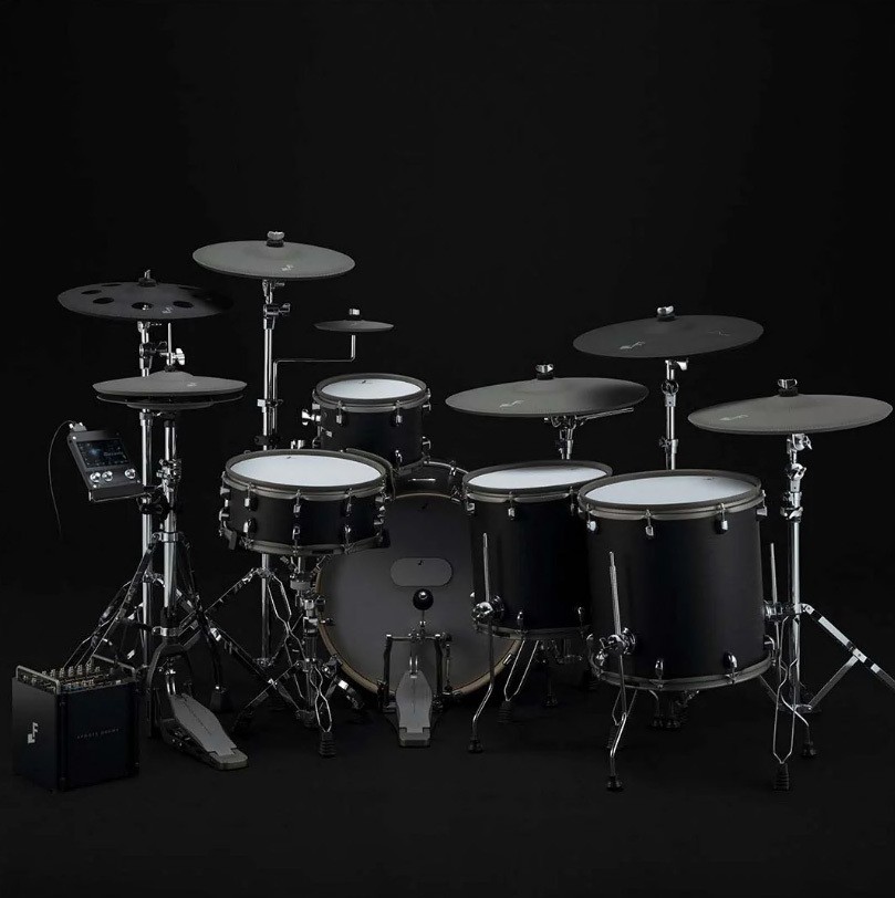 EFNOTE EFNOTE-PRO-703X 700 Series Power Electronic Drum Set, Black Oak Wrap