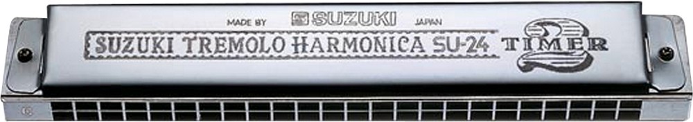 Suzuki 2 TIMER TREMOLO HARMONICA A 24 Hole