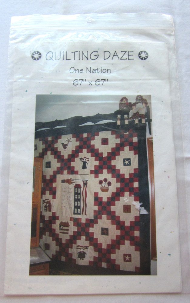 Quilting Daze Quilt Pattern / Instructions ~ One Nation ~ 67" x 67"